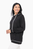 Mono B - Contrast Hoodie Pullover: S:M:L (2:2:2) / BLACK/NATURAL