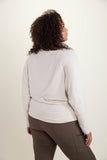 Mono B - CURVY Dolman-Sleeved Top: Natural / 1XL:2XL:3XL (2:2:2)