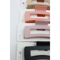 Love and Repeat - Matte Rectangle Hair Claw: MIX COLOR / ONE