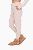 Mono B - Brushed Hacci Lounge Joggers: S:M:L (2:2:2) / 2TONE MOCHA