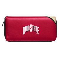 Little Earth Productions - NCAA Ohio State Buckeyes Curve Organizer Zip Wallet