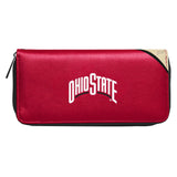 Little Earth Productions - NCAA Ohio State Buckeyes Curve Organizer Zip Wallet