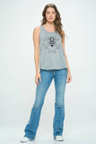 SM WARDROBE - BEE KIND TANK TOP GREY: L