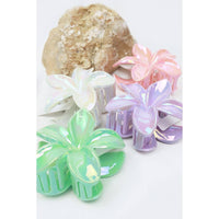 Love and Repeat - Mermaid Glow Plumeria Flowers Hair Claw: MIX COLOR / ONE