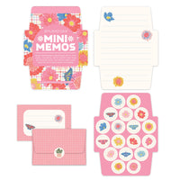 Studio Oh! - Plaid Blossoms Mini Memo with Stickers