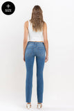 VERVET by FLYING MONKEY - PLUS SIZE MID RISE CLEAN CUT HEM BOOTCUT JEANS T6204-P: WELL-ROUNDED / 18