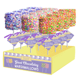 Melville Candy Company - Giant Marshmallow Pops - Spring Assorted: 12 pack with display