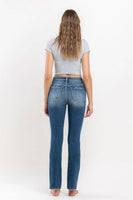 VERVET by FLYING MONKEY - HIGH RISE STRETCH SLIM STRAIGHT JEANS V3046: MOONLIGHT / 31