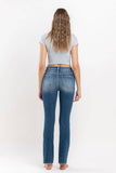 VERVET by FLYING MONKEY - HIGH RISE STRETCH SLIM STRAIGHT JEANS V3046: MOONLIGHT / 32