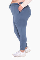 Mono B - CURVY Cuffed Joggers with Zippered Pockets: XL:1XL:2XL:3XL (2:2:1:1) / IVY GREEN