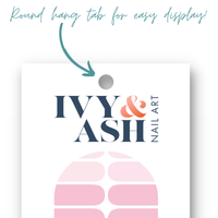 Ivy & Ash - Be Mine | Pink Hearts Valentine's Day Nail Polish Wraps