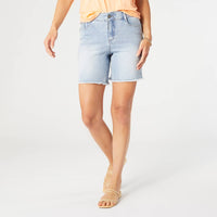 COCO + CARMEN - OMG ZoeyZip Jean Shorts: M / Light Denim