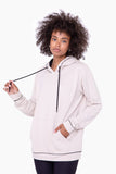 Mono B - Contrast Hoodie Pullover: S:M:L (2:2:2) / BLACK/NATURAL