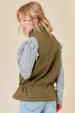 Doe and Rae - QUILTED VEST - 10295J-1: M / FOREST