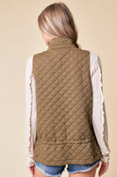 Doe and Rae - QUILTED VEST - 10295J-1: S / FOREST