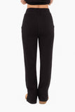 Mono B - Elevated Wide Leg Lounge Pants: S:M:L (2:2:2) / Black