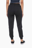 Mono B - Cuffed Joggers with Zippered Pockets: S:M:L (2:2:2) / BLACK OLIVE