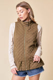 Doe and Rae - QUILTED VEST - 10295J-1: M / FOREST