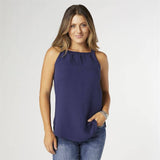 COCO + CARMEN - Celeste Gauze Tank: S/M / Berry