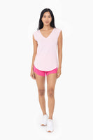 Mono B - V Tee with Curved Hem: S:M:L (2:2:2) / COOL PINK