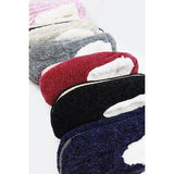 Love and Repeat - Cable Knit Fuzzy Slipper Socks: MIX COLOR / ONE