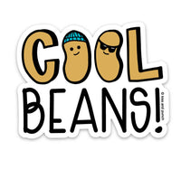 Kiss and Punch - 3 Inch Cool Beans Diecut Vinyl Sticker