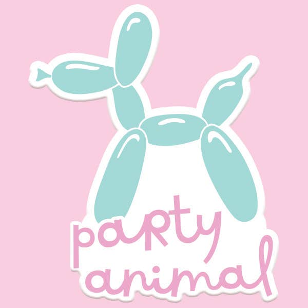 Mugsby - Party Animal Balloon Animal Sticker Decal