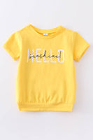 Honeydew - Yellow hello sunshine short sleeve top