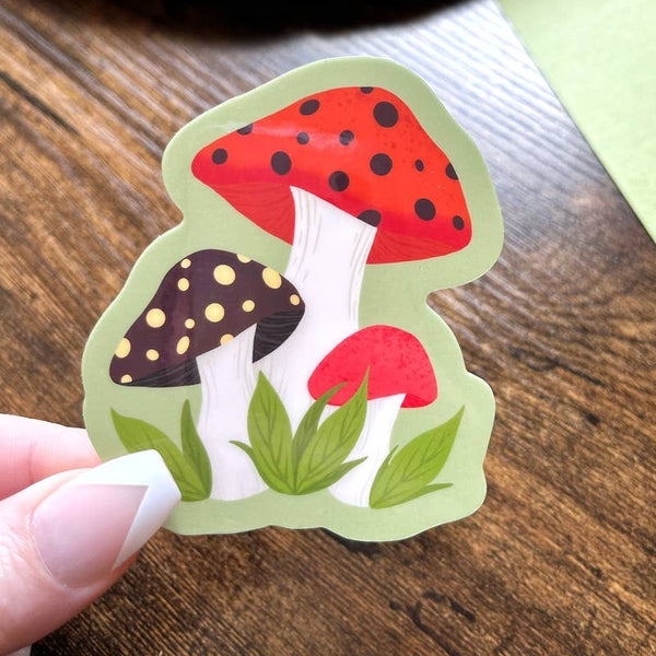 Sage and Virgo - Vintage Mushroom, Vinyl Sticker