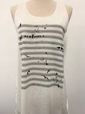 SM WARDROBE - MUSIC BIRD TANK TOP: M/L