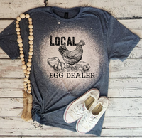 Southern Backroad Tees LLC - Local Egg Dealer bleached shirt