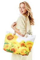 Hana - Sunflowers Depth of Field Print Tote Bag