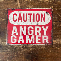 The British Metal Signs Company - Warning / Caution Angry Gamer - Metal Sign