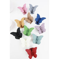 Love and Repeat - Matte Butterfly Hair Claw Clips