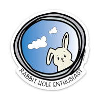 Kiss and Punch - 3 Inch Rabbit Hole Enthusiast Diecut Vinyl Sticker