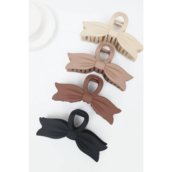 Love and Repeat - Large Ribbon Shape Hair Claw: MIX COLOR / ONE