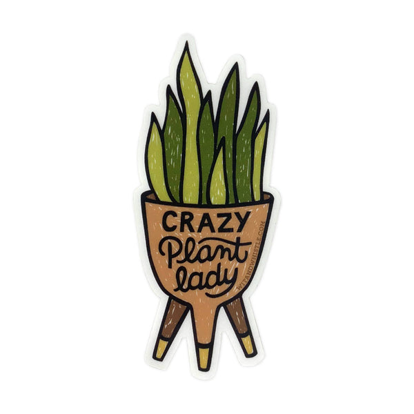 Wit & Whistle - Sticker - Crazy Plant Lady