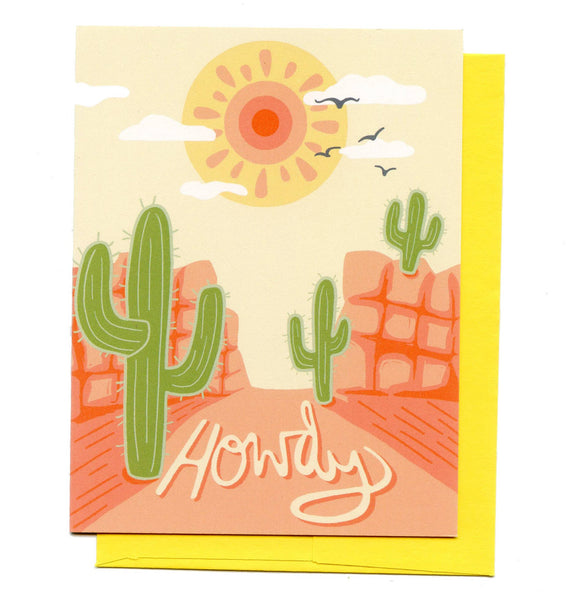 Lucky Sardine - Desert Vibes, Howdy Hello Card