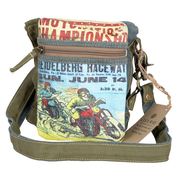 Clea Ray Canvas Bags & Clothing - Motorcycle Double Fold Bag