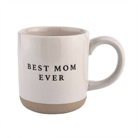 Sweet Water Decor - Best Mom Ever - Cream Stoneware Coffee Mug - 14 oz