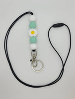 Kendra's Designs - Daisy Flower Lanyard | Teacher Lanyard | ID Badge Holder