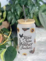 The Potted Oasis - Rise and Shine Glass Tumbler