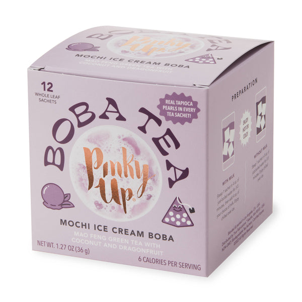 Pinky Up - Mochi Ice Cream Boba Tea In Sachets