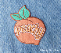 Lucky Sardine - Peachy Embroidered Patch