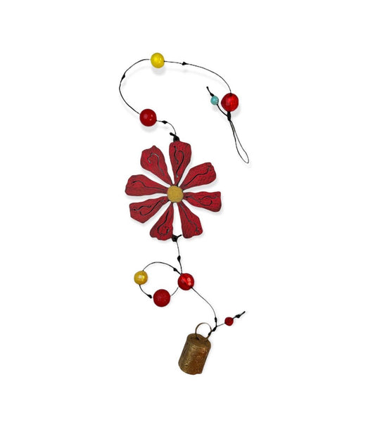 Whimsies - Flower wind chime hippie garden nana bell patio lawn porch