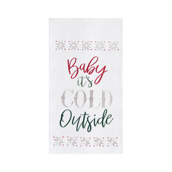 Christmas Baby It's Cold Outside Kitchen Towel