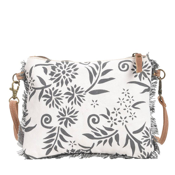 Clea Ray Canvas Bags & Clothing - Canvas With Flowers And Fringe Trim