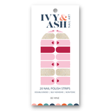 Ivy & Ash - Be Mine | Pink Hearts Valentine's Day Nail Polish Wraps