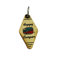 Driftless Studios - Vintage Keychains - Happy Camper