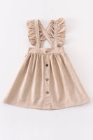 Honeydew - Cream ruffle suspender girl dress